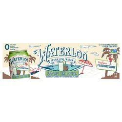 Waterloo Flavortown Coconut Lime Cooler Sparkling Water 12 pk Cans