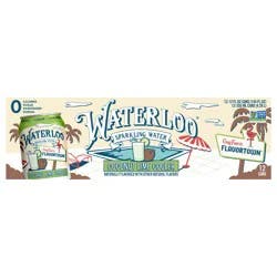 Waterloo Flavortown Coconut Lime Cooler Sparkling Water 12 pk Cans