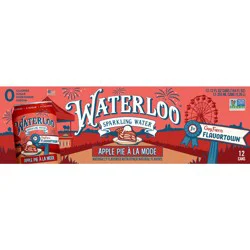Waterloo Flavortown Apple Pie à la Mode Sparkling Water 12pk Cans