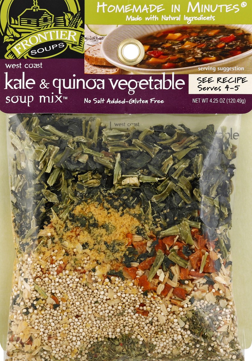 slide 2 of 3, Frontier Soups West Coast Kale & Quinoa Vegetable, 4.25 oz