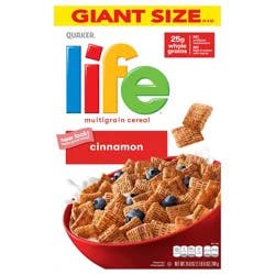 Quaker Cereal, Multigrain, Cinnamon, Giant Size