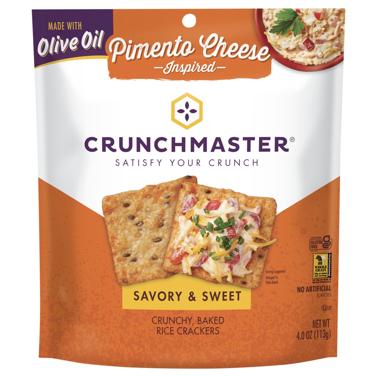 slide 1 of 8, Crunchmasters Pimento Cheese, 4 oz
