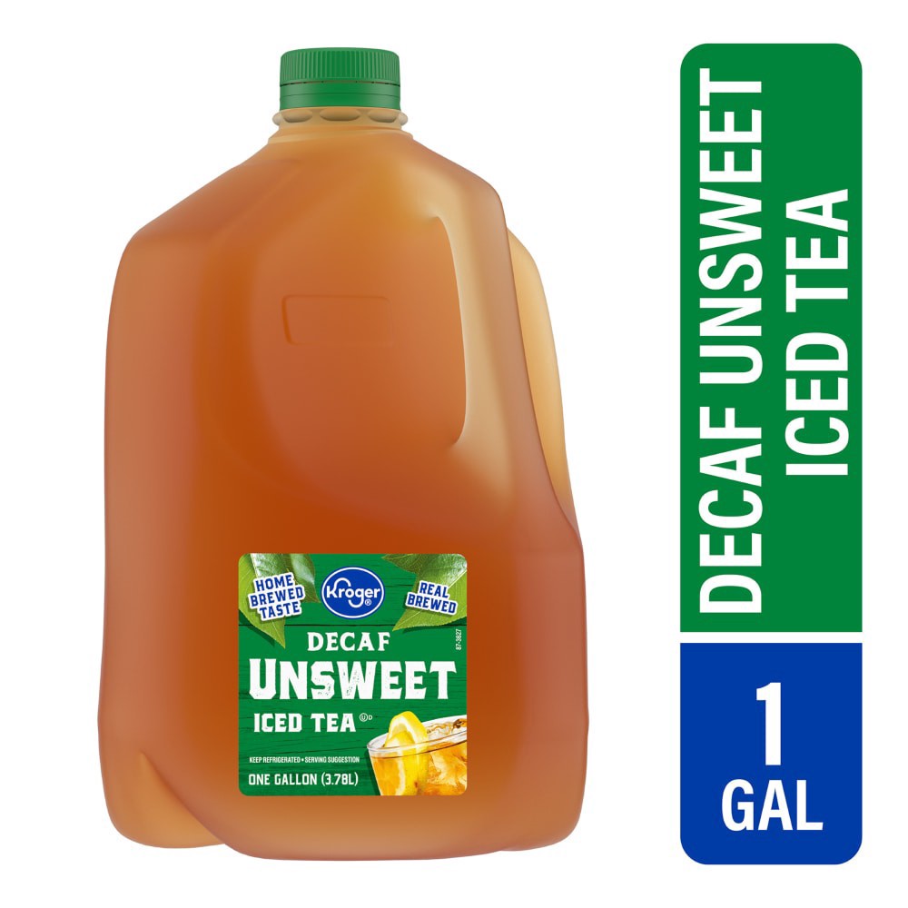 slide 1 of 1, Kroger Decaf Unsweet Ice Tea, 1 gal