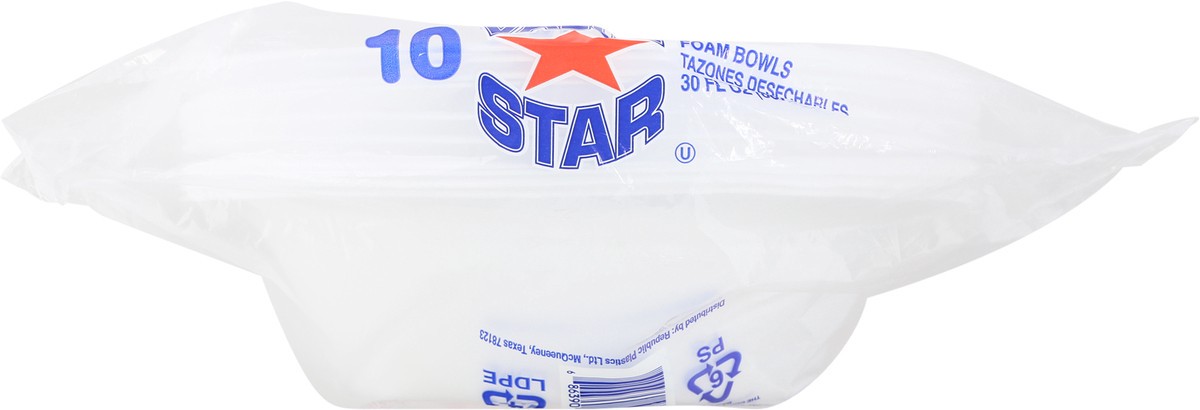 slide 4 of 9, Value Star Disposable Foam Bowls 30Oz, 10 ct