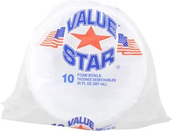 Value Star Disposable Foam Bowls 30Oz