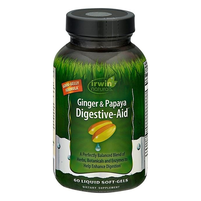 slide 1 of 1, Irwin Naturals Ginger & Papaya Digestive Aid Soft Gels, 60 ct