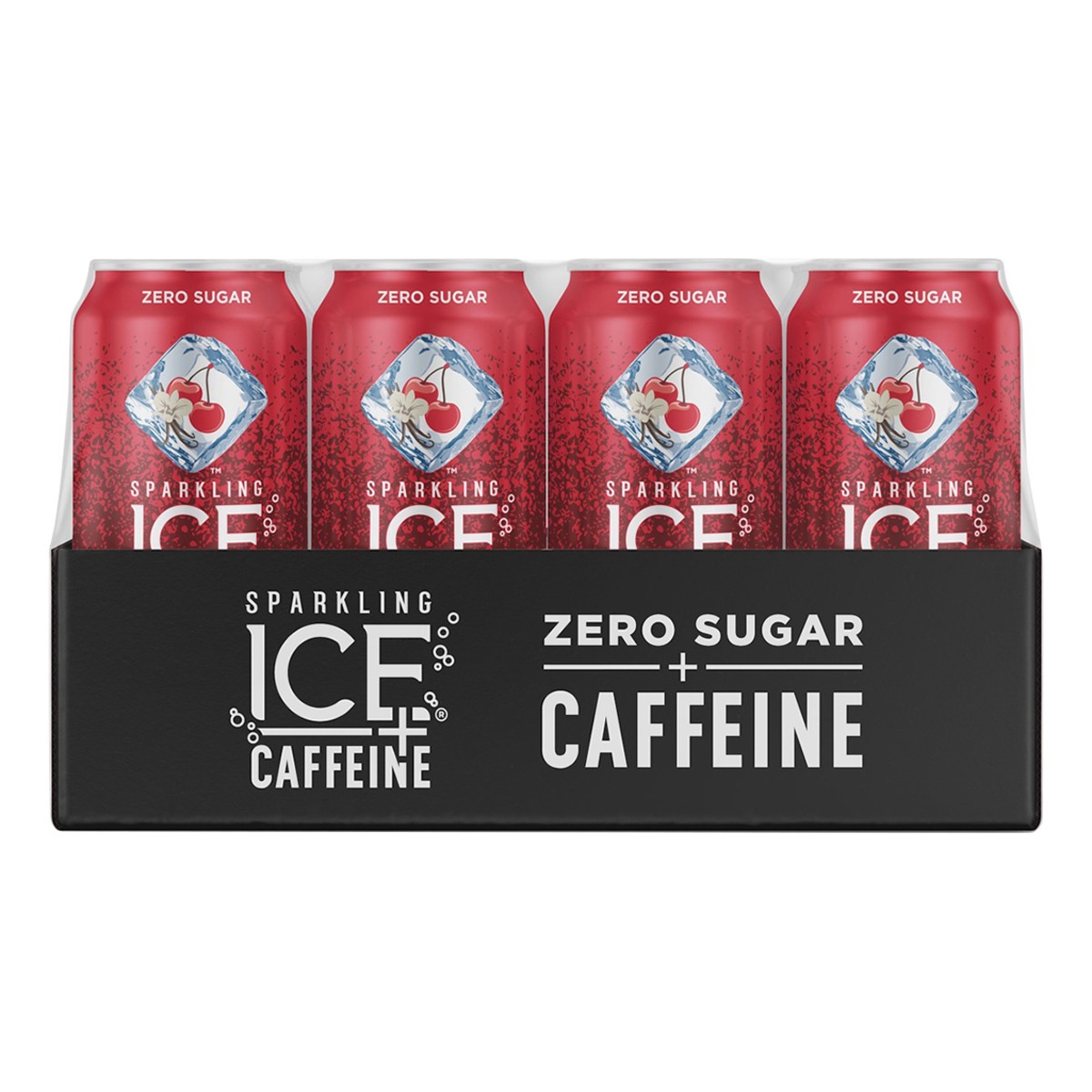 slide 1 of 10, Sparkling ICE + Caffeine, Cherry Vanilla - 16 fl oz, 16 fl oz