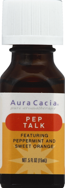 slide 1 of 1, Aura Cacia Pep Talk Essential Solutions Mist, 0.5 fl oz