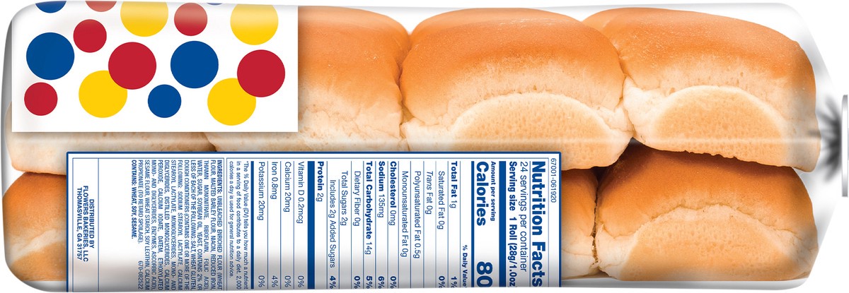 slide 2 of 8, Wonder Extra Soft Classic Dinner Rolls 24 ea, 24 ct