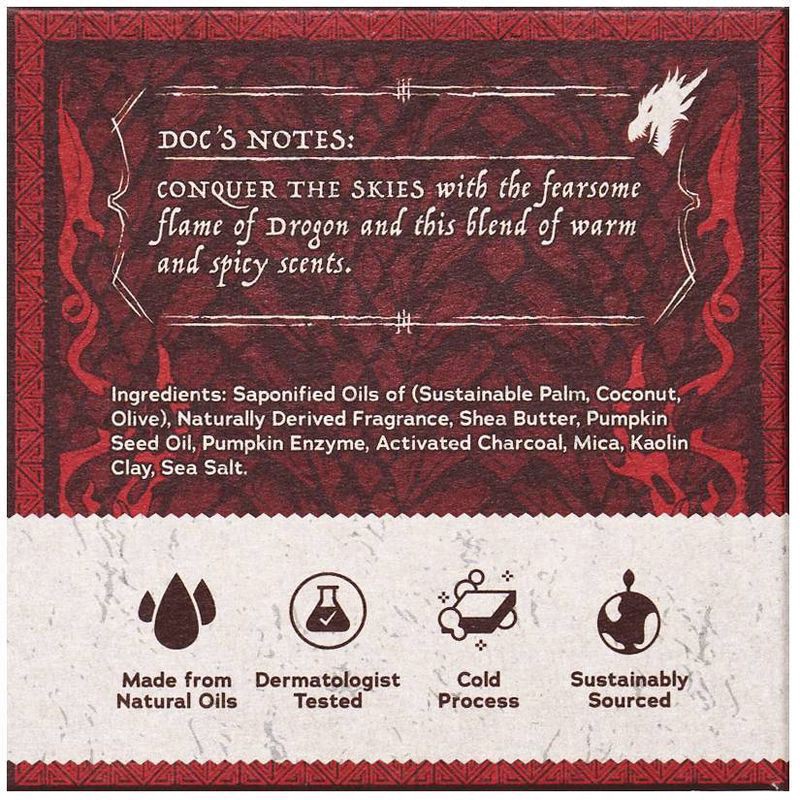 slide 4 of 7, DR. SQUATCH Men's All Natural Bar Soap - Dragon's Blaze - 5oz, 5 oz