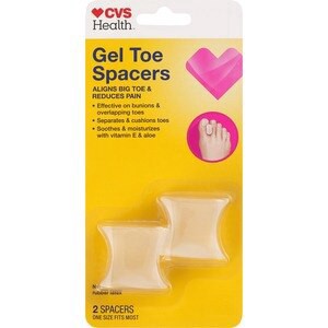slide 1 of 1, CVS Health Gel Toe Spacers, 2 Ct, 1 ct