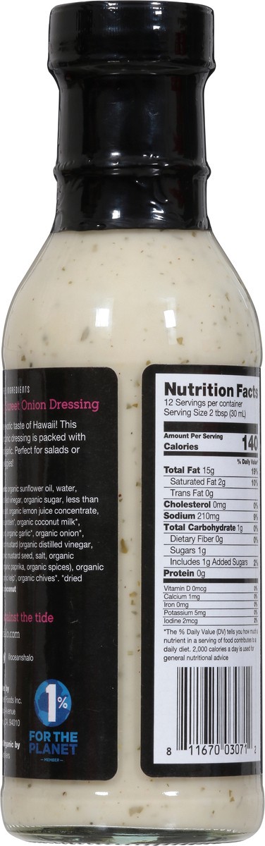 slide 6 of 9, Ocean's Halo Maui Onion Style Ranch Dressing, Soy-Free, 12 oz
