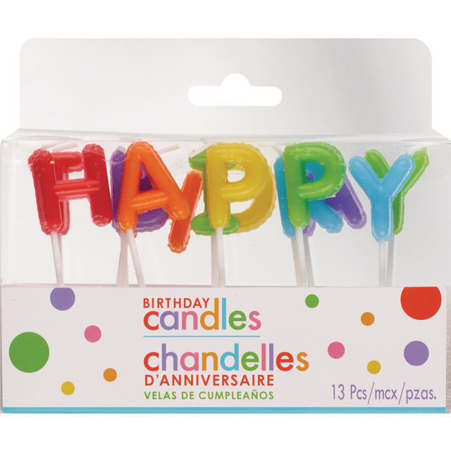 slide 1 of 1, AMSCAN Cndls Pick Hpy Bday Prmry, 1 ct