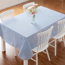 Meijer Corporate Seasonal Mcs Easter Geo Blue Peva Tablecloth, 60 In X 84 In