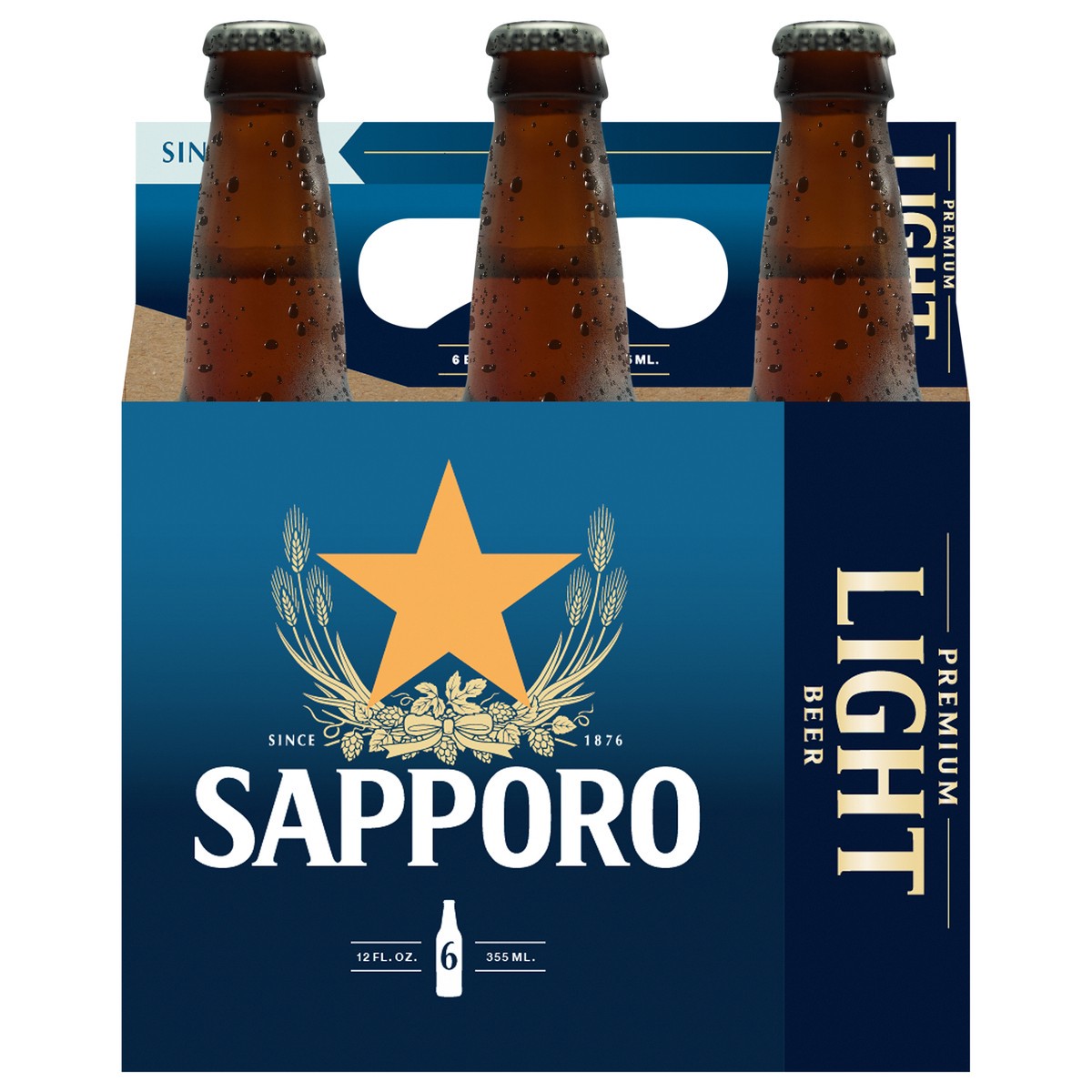 slide 1 of 4, Sapporo Light Beer 12oz 6pk Bottle, 6 ct; 12 oz