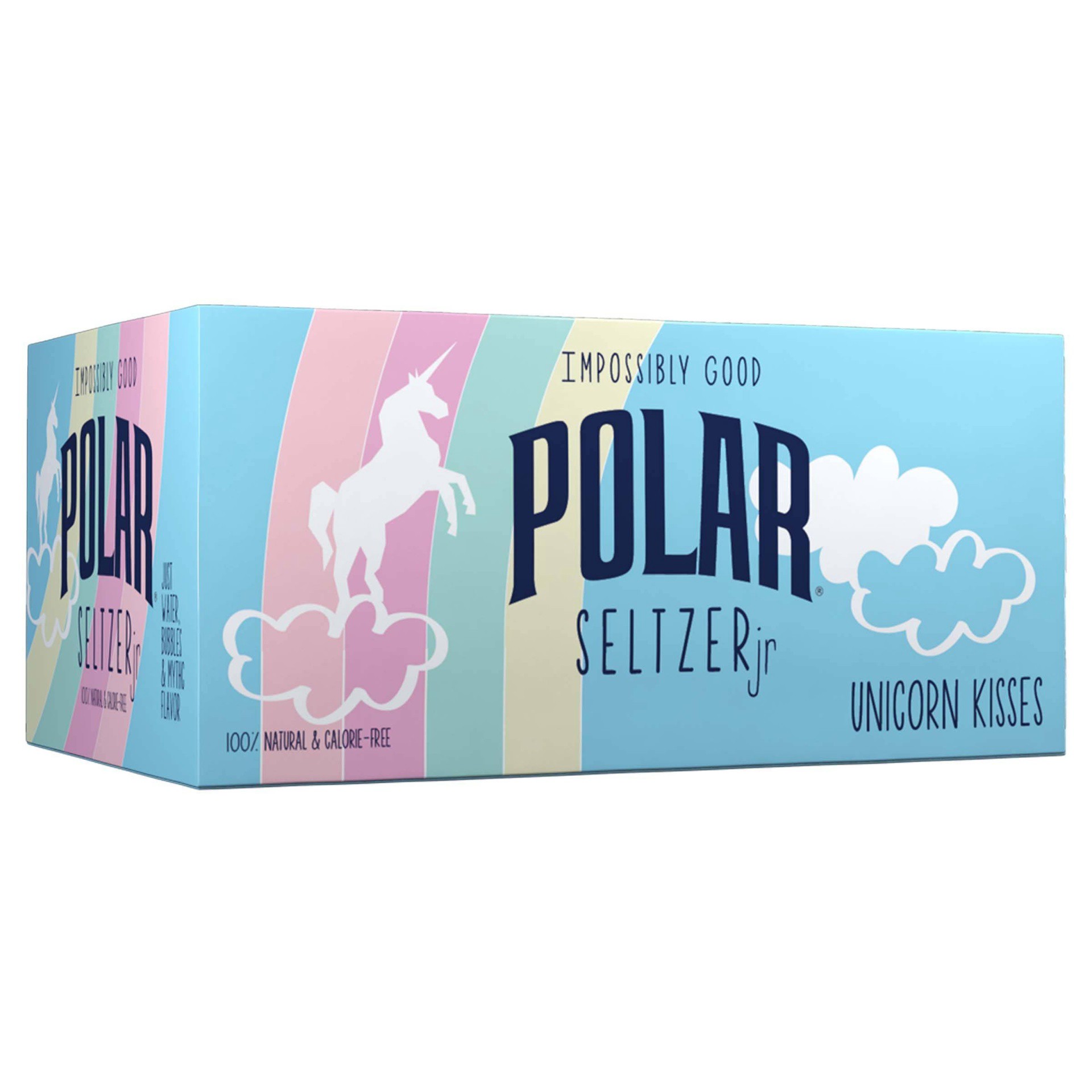 slide 1 of 4, Polar Beverages Polar Unicorn Kisses 100% Natural Jr. Seltzer Water, 6 ct; 8 fl oz