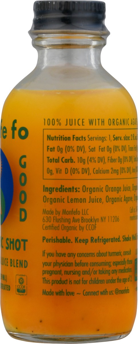 slide 9 of 9, Mon Fe Fo Turmeric Shot - 2 fl oz, 2 fl oz