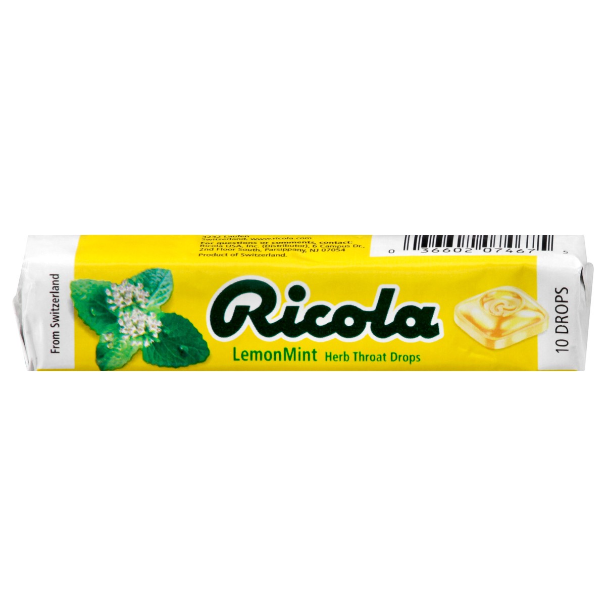 slide 1 of 11, Ricola Lemon Mint Herb Throat Drops 10 ea, 10 ct