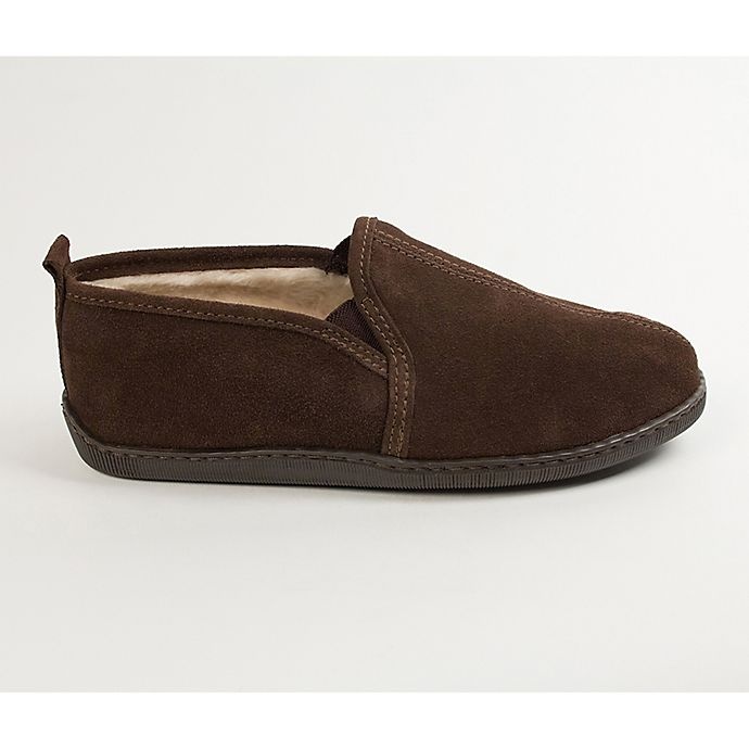 slide 2 of 3, Minnetonka Size 10 Romeo Men's Slippers - Chocolate, 1 ct