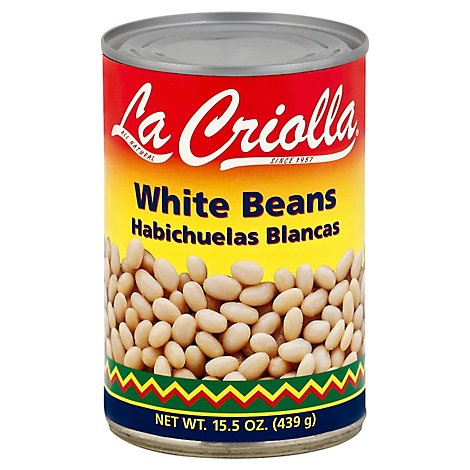 slide 1 of 1, La Criolla White Beans, 15.5 oz