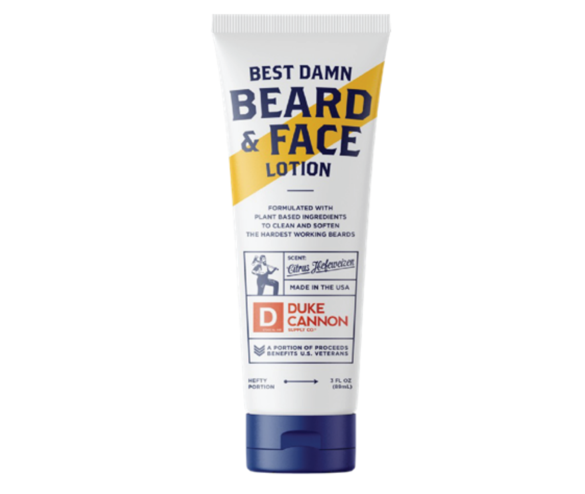 slide 1 of 1, Duke Cannon Best Damn Beard and Face Lotion, 3 oz