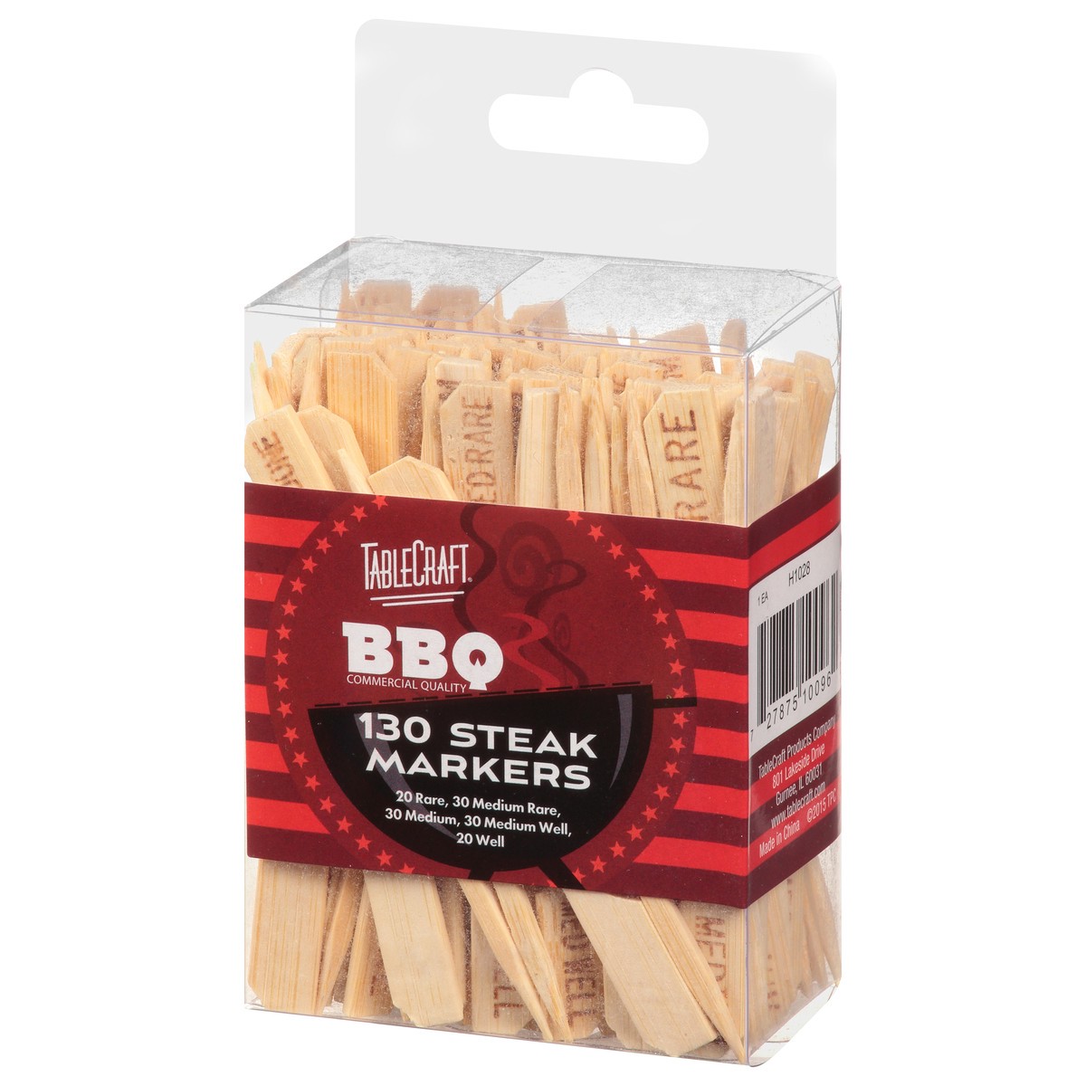 slide 9 of 9, TableCraft Steak Markers 130 ea, 130 ct