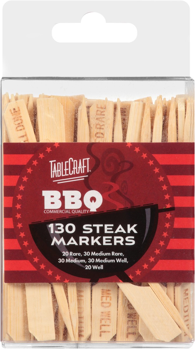 slide 4 of 9, TableCraft Steak Markers 130 ea, 130 ct