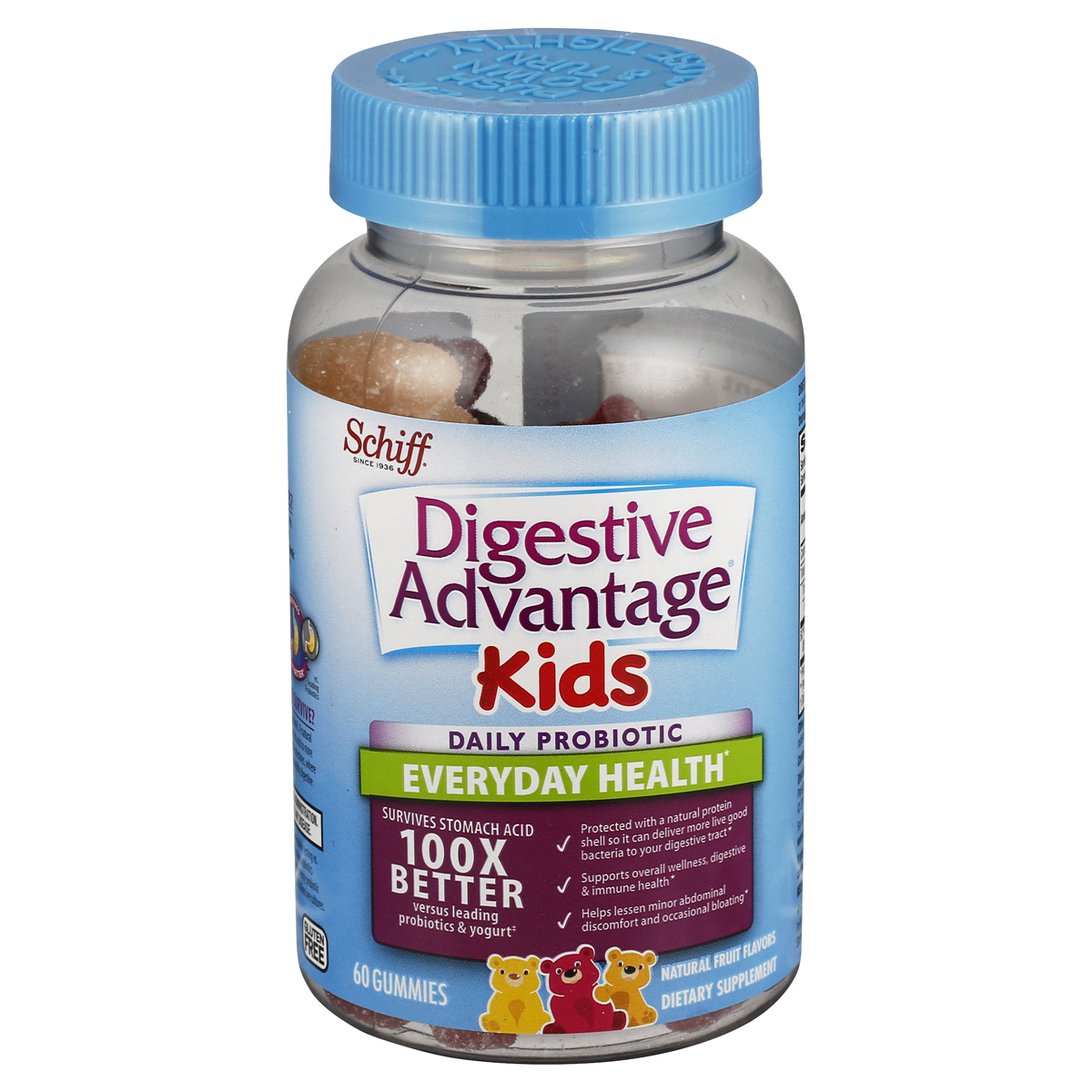 slide 1 of 1, Digestive Advantage Probiotic Kids Gummies, 60 ct