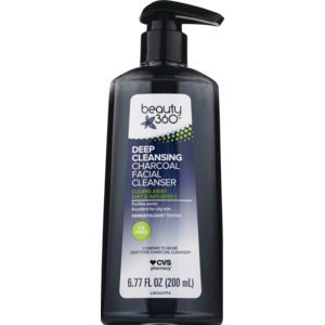 slide 1 of 1, Beauty 360 Deep Cleansing Charcoal Facial Cleanser, 6.77 oz