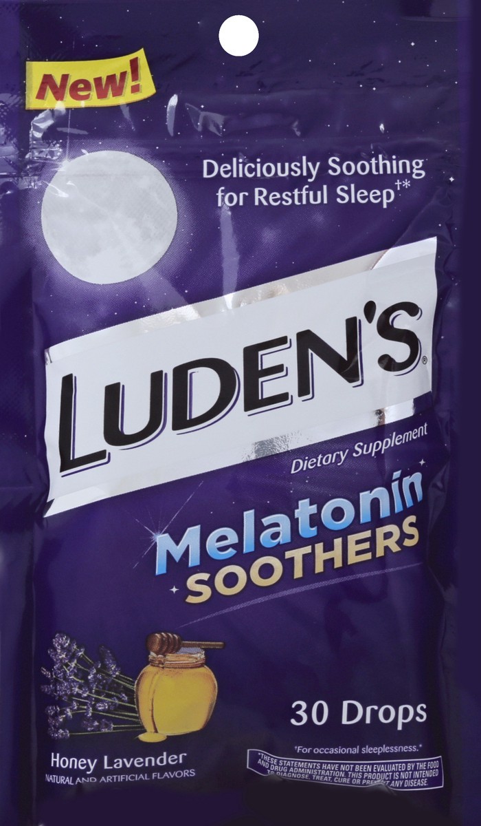 slide 6 of 7, Luden's Ludens Mlatonin Soothr Hny Lav, 30 ct