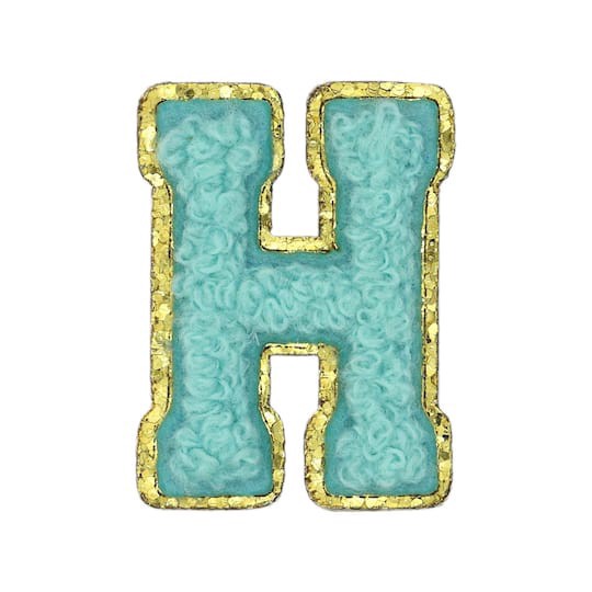 slide 1 of 3, 1.5" Mint Chenille Patch By Make Market, 1.5 in