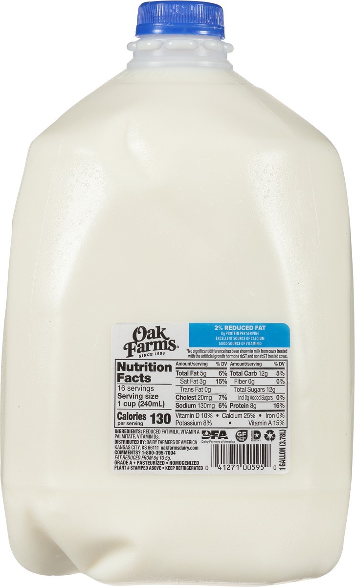 slide 5 of 9, Oak Farms 2% Reduced Fat Milk 1 gl, 1 gal