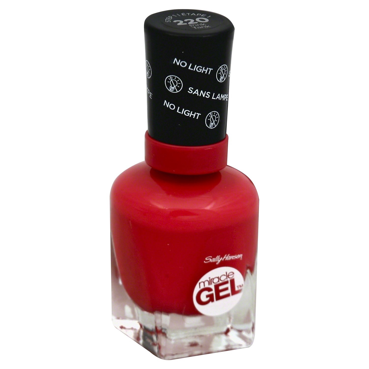 slide 1 of 4, Sally Hansen Miracle Gel Nail Polish - Pink Tank, 220 ct; 0.5 fl oz