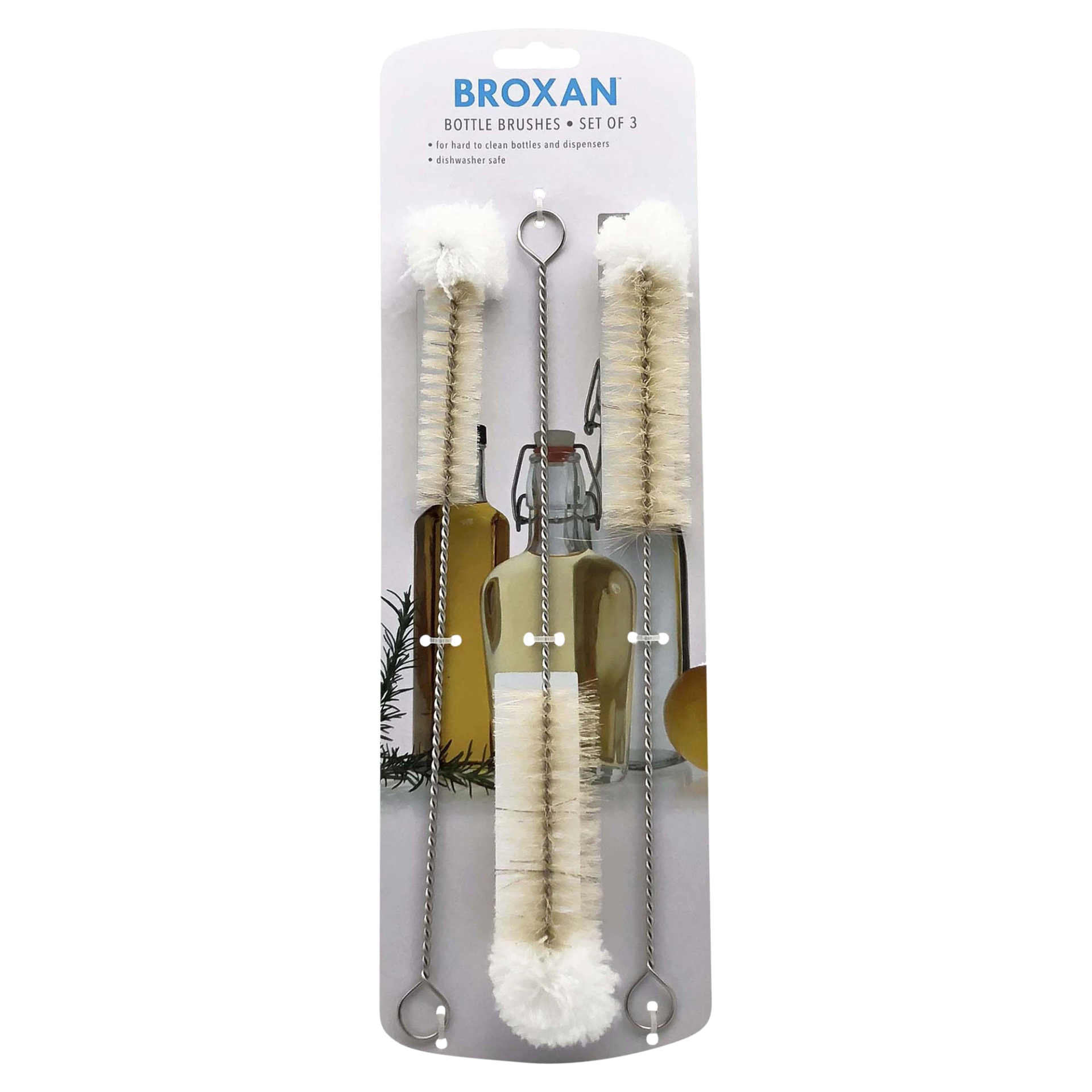 slide 1 of 1, Broxan Bottle Brushes, 3 ct