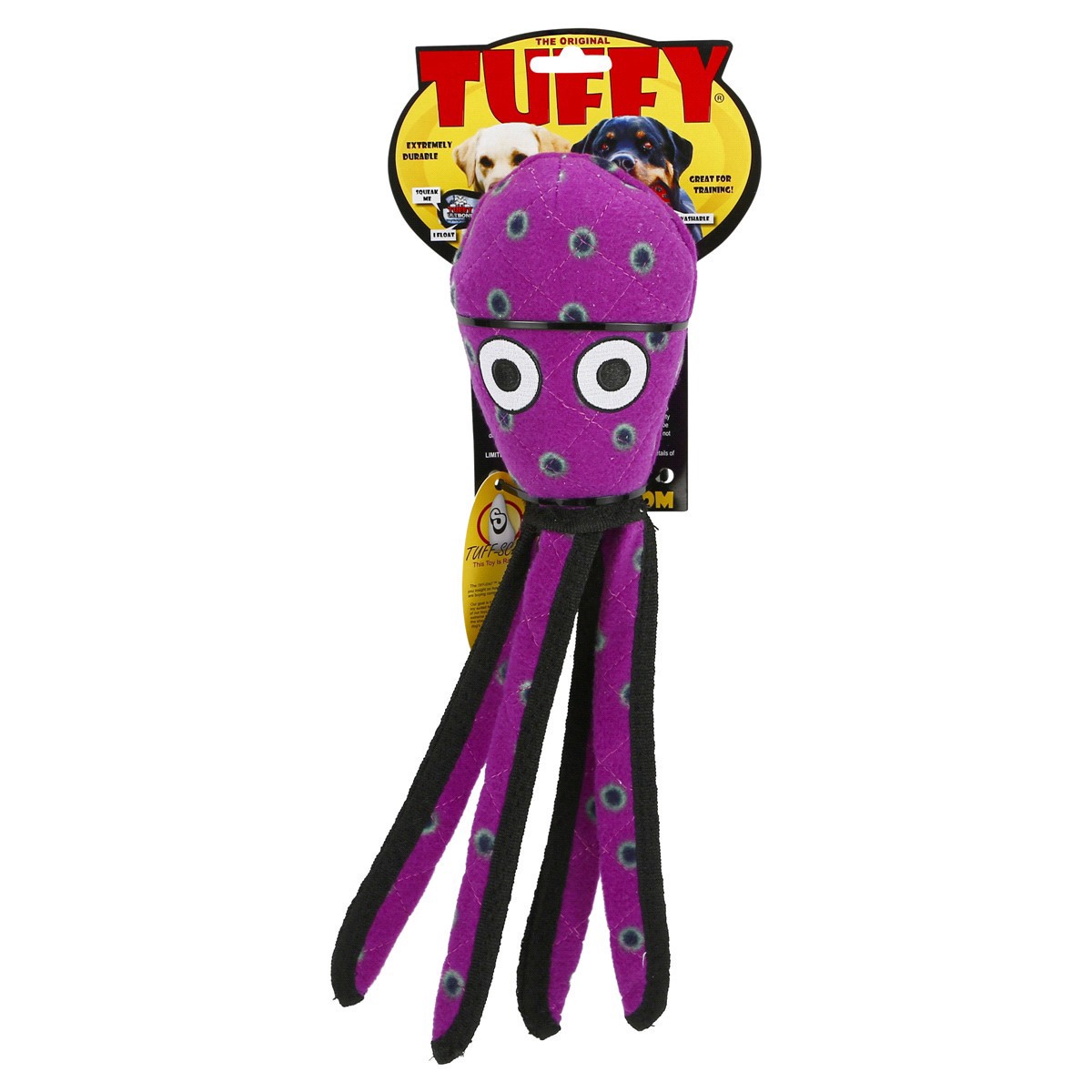 slide 1 of 1, Tuffy Purple Squid Dog Toy, 1 ct