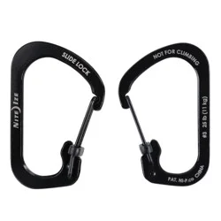 Nite Ize SlideLock #3 Stainless Steel Carabiner - Black