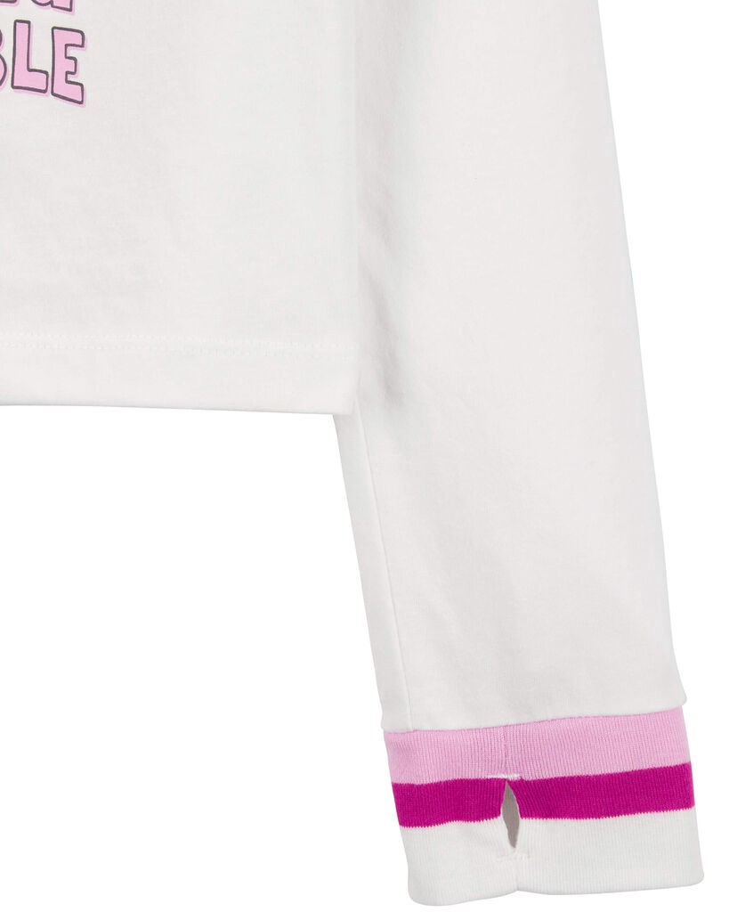 slide 2 of 3, Carter's Kid Anything Is Possible Floral Long-Sleeve Tee Ivory 6-6X, 1 ct