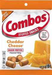 COMBOS Party Size Baked Pretzel Cheddar Cheese Stuffed Snacks 13.5 oz