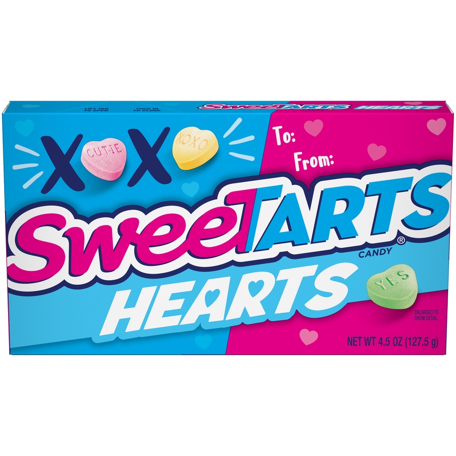 slide 1 of 8, SweeTARTS Lollipops And Hard Candy Valentine's Day, 4.5 oz