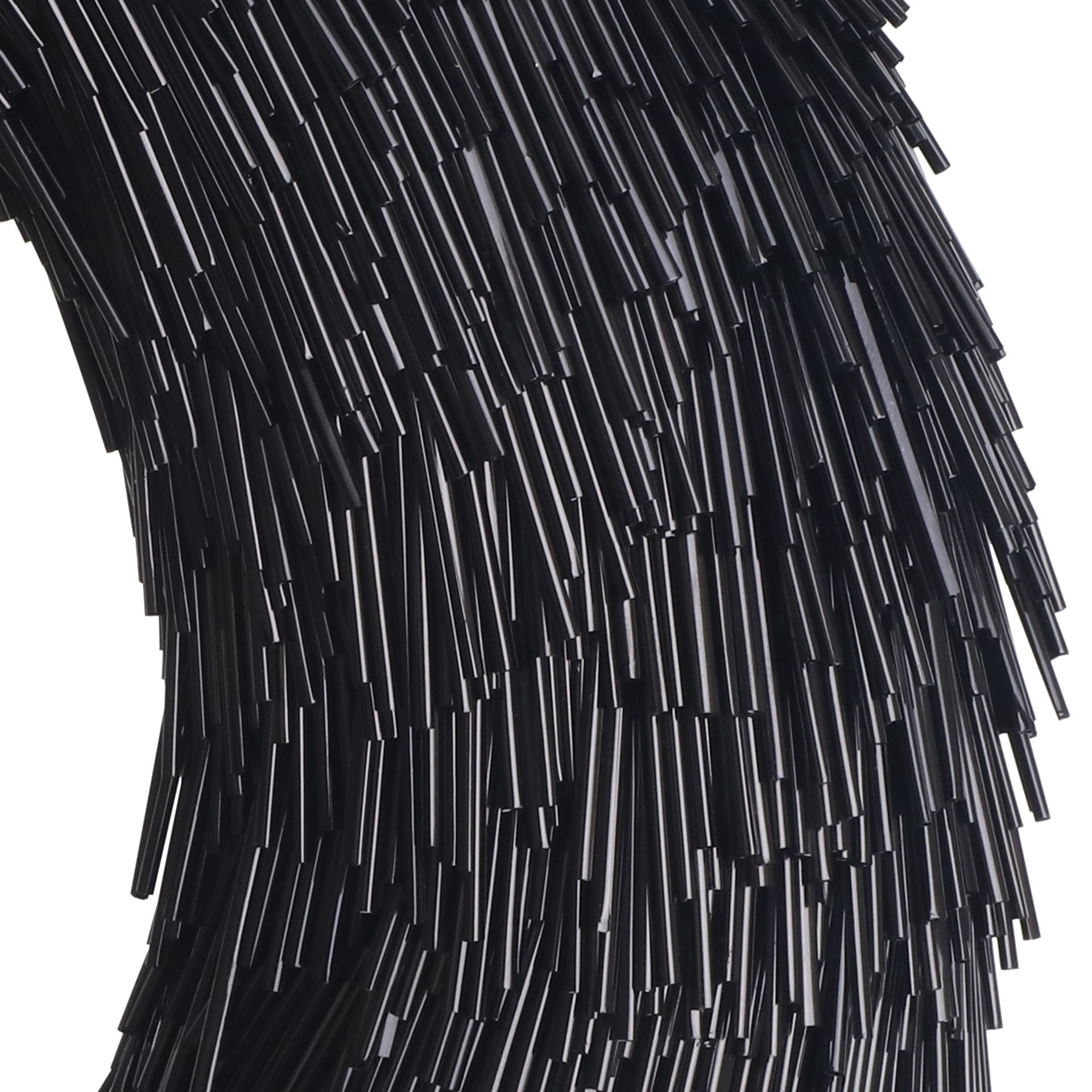 slide 2 of 3, 16" Black Tinsel Wreath By Ashland, 16 in