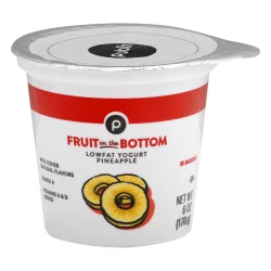 Publix Fruit on the Bottom Lowfat Pineapple Yogurt