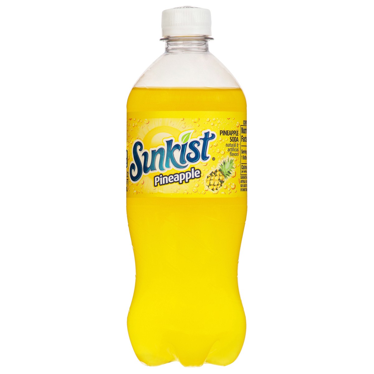 slide 9 of 11, Sunkist Pineapple Soda 20 fl oz, 20 fl oz