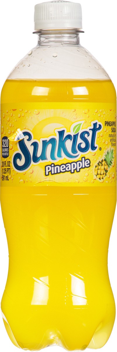 slide 11 of 11, Sunkist Pineapple Soda 20 fl oz, 20 fl oz