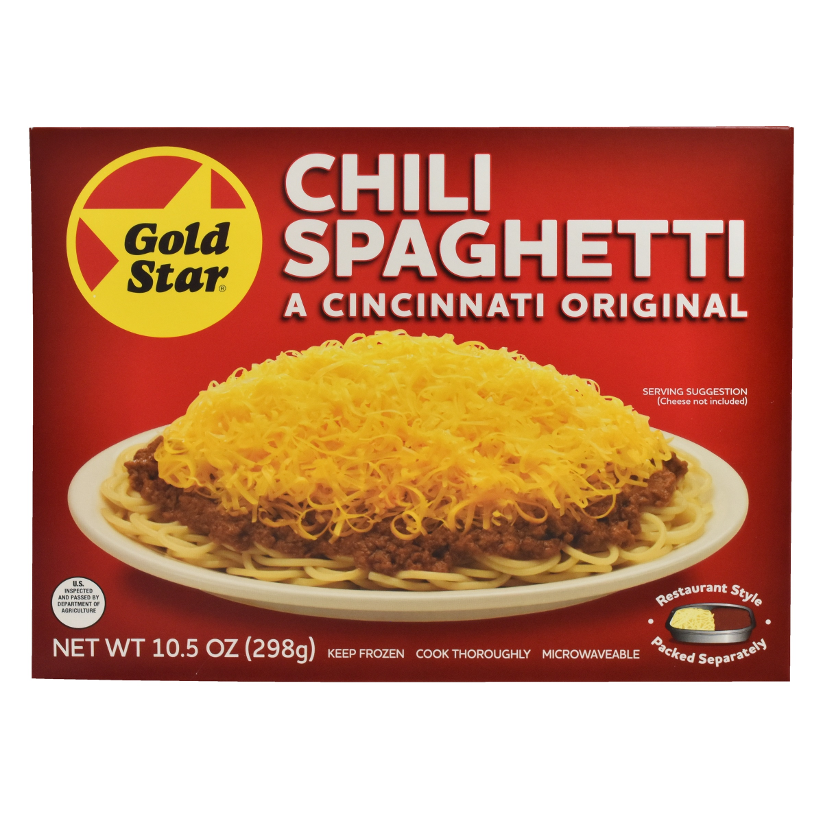 slide 1 of 5, Gold Star Chili & Spaghetti, 10.5 oz