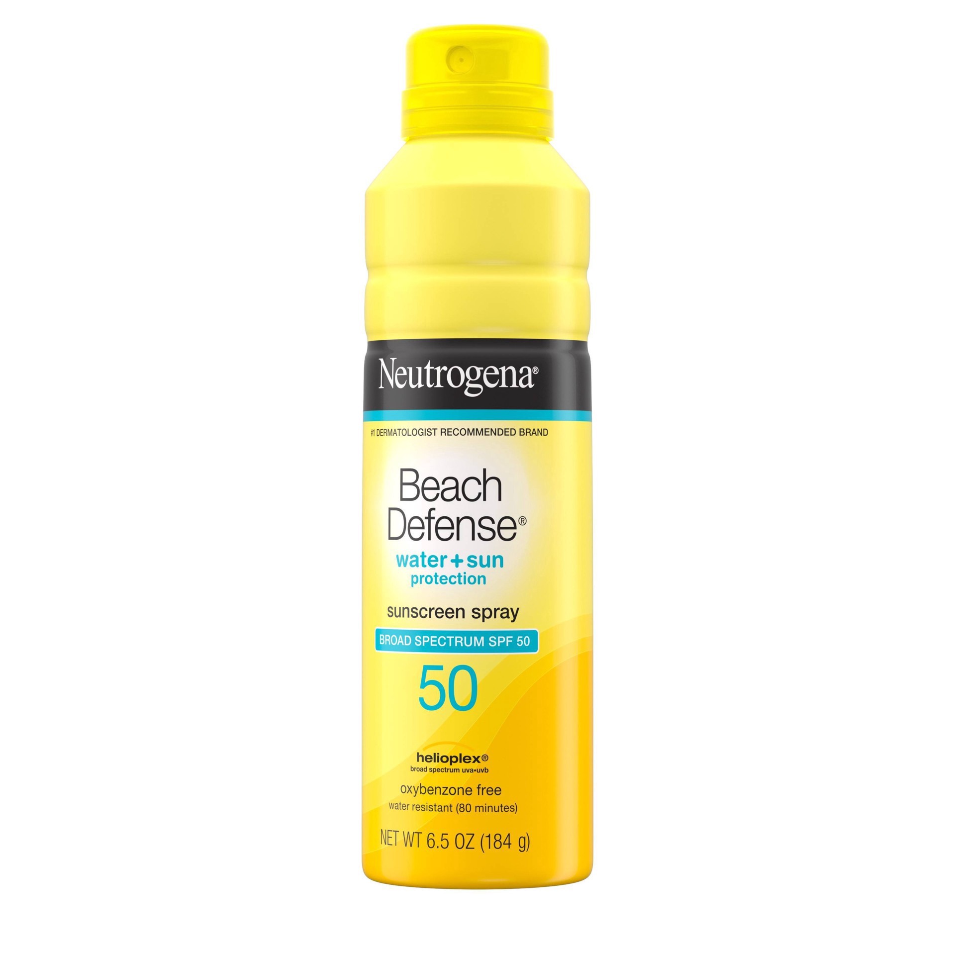 slide 10 of 19, Neutrogena Beach Defense Sunscreen Spray - SPF 50 - 6.5oz, 6.5 oz