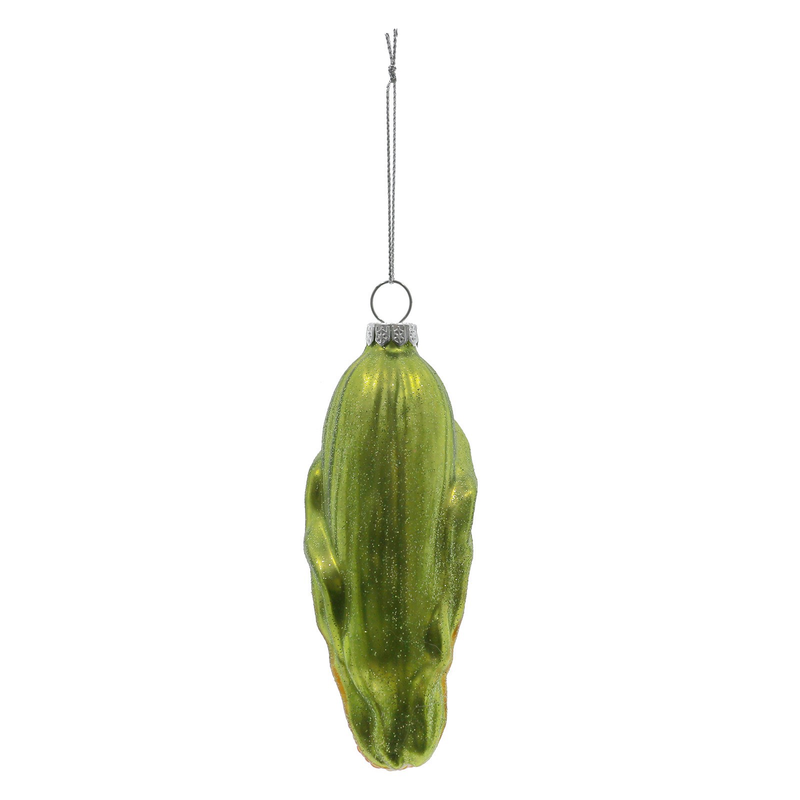 slide 2 of 4, 4.75" Yellow & Green Corn Glass Ornament By Ashland, 1.625 in x 1.5 in x 4.75 in