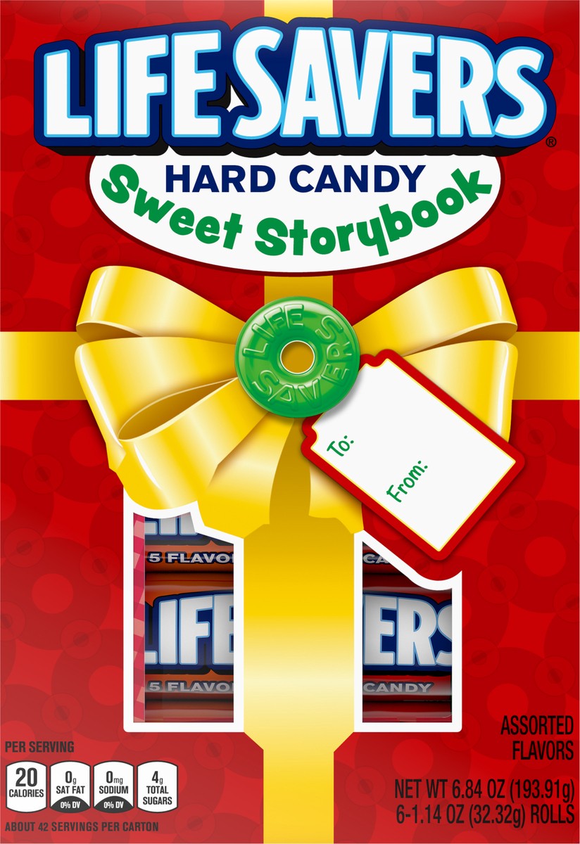 slide 7 of 10, LIFE SAVERS 5 Flavors Christmas Hard Candy Storybook Assortment Gift Box, 6.84 oz, 6 ct, 6.84 oz
