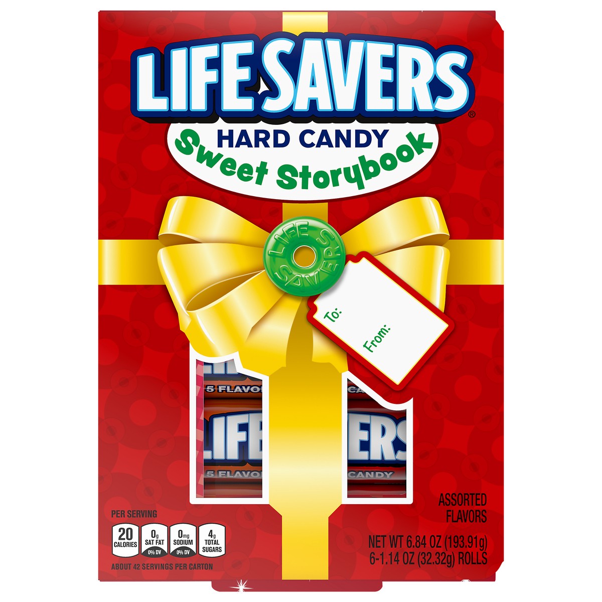 slide 8 of 10, LIFE SAVERS 5 Flavors Christmas Hard Candy Storybook Assortment Gift Box, 6.84 oz, 6 ct, 6.84 oz