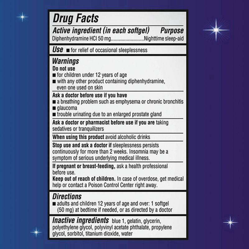 slide 5 of 7, Unisom SleepGels Value Size SoftGels 50 mg Nighttime Sleep-Aid 60 ea, 60 ct