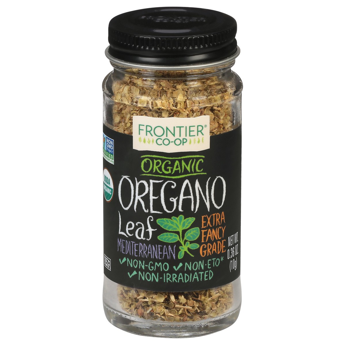 slide 1 of 9, Frontier Co-Op Organic Oregano Leaf 0.36 oz, 0.36 oz